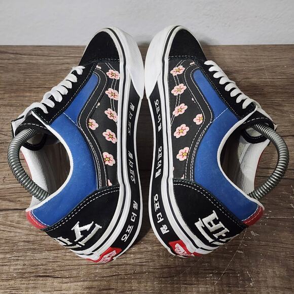 Vans Old Skool Korean Typography Men\'s Athletic Skate Shoes Sneakers Size 7.5 main image 4